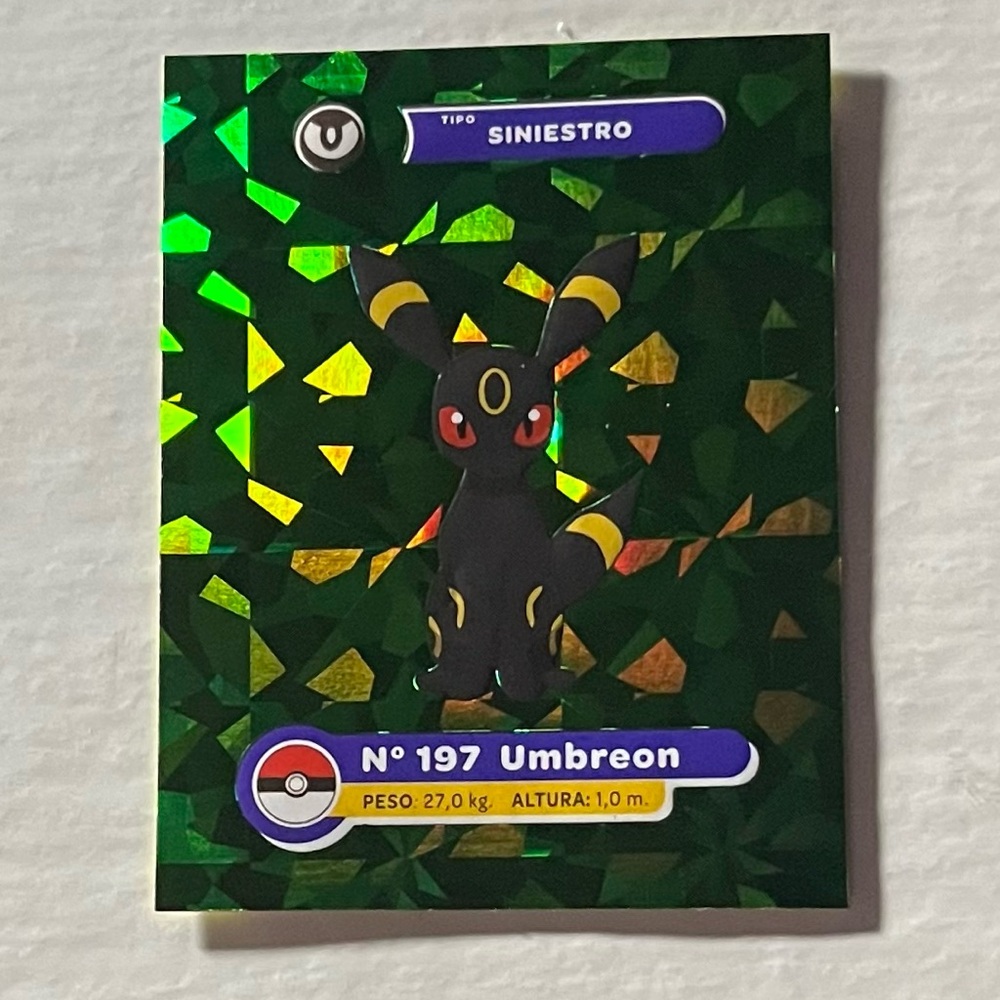 RARE Umbreon Green Ice Foil Sticker